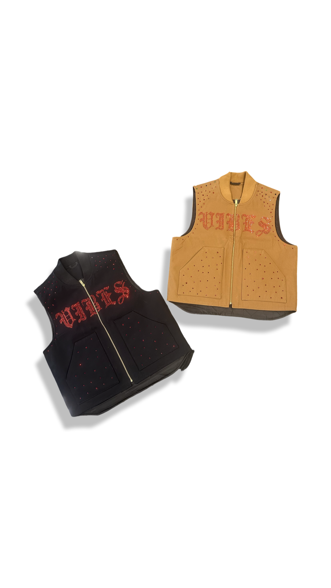 Vibes Old English Vest (Bussdown) M / Black