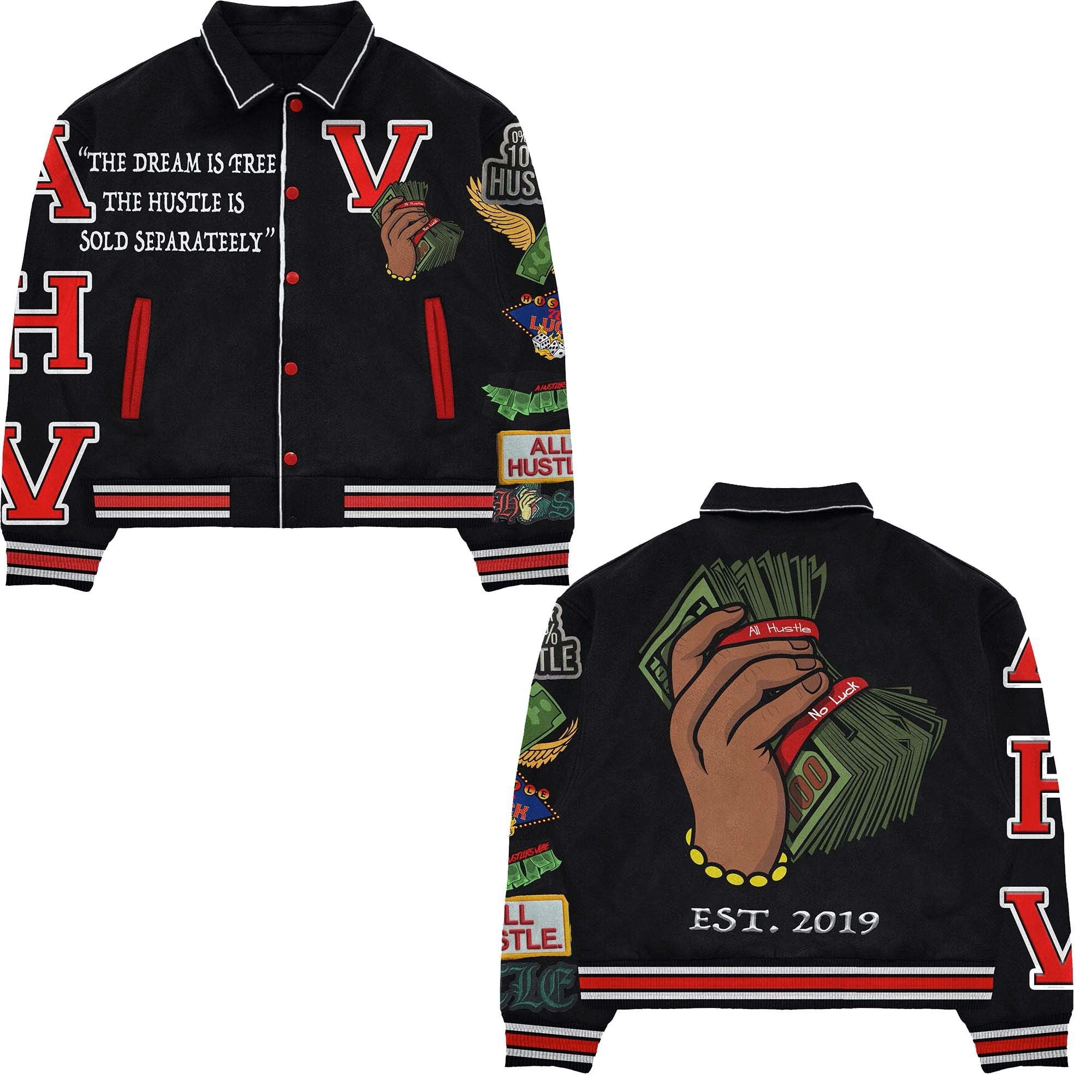 Patchwork Varsity Jacket | A Hustlers Vibe
